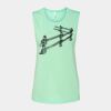 Bella + Canvas - Women's Flowy Scoop Muscle Tank - 8803 Thumbnail