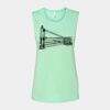 Bella + Canvas - Women's Flowy Scoop Muscle Tank - 8803 Thumbnail