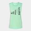 Bella + Canvas - Women's Flowy Scoop Muscle Tank - 8803 Thumbnail