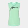 Bella + Canvas - Women's Flowy Scoop Muscle Tank - 8803 Thumbnail