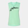 Bella + Canvas - Women's Flowy Scoop Muscle Tank - 8803 Thumbnail