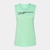 Bella + Canvas - Women's Flowy Scoop Muscle Tank - 8803 Thumbnail