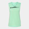 Bella + Canvas - Women's Flowy Scoop Muscle Tank - 8803 Thumbnail