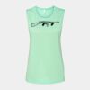 Bella + Canvas - Women's Flowy Scoop Muscle Tank - 8803 Thumbnail