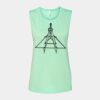 Bella + Canvas - Women's Flowy Scoop Muscle Tank - 8803 Thumbnail