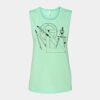 Bella + Canvas - Women's Flowy Scoop Muscle Tank - 8803 Thumbnail