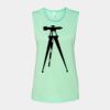 Bella + Canvas - Women's Flowy Scoop Muscle Tank - 8803 Thumbnail