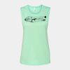 Bella + Canvas - Women's Flowy Scoop Muscle Tank - 8803 Thumbnail
