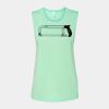 Bella + Canvas - Women's Flowy Scoop Muscle Tank - 8803 Thumbnail