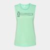 Bella + Canvas - Women's Flowy Scoop Muscle Tank - 8803 Thumbnail