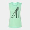 Bella + Canvas - Women's Flowy Scoop Muscle Tank - 8803 Thumbnail