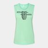 Bella + Canvas - Women's Flowy Scoop Muscle Tank - 8803 Thumbnail