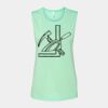 Bella + Canvas - Women's Flowy Scoop Muscle Tank - 8803 Thumbnail
