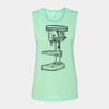 Bella + Canvas - Women's Flowy Scoop Muscle Tank - 8803 Thumbnail