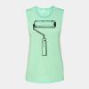 Bella + Canvas - Women's Flowy Scoop Muscle Tank - 8803 Thumbnail