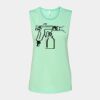 Bella + Canvas - Women's Flowy Scoop Muscle Tank - 8803 Thumbnail
