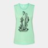 Bella + Canvas - Women's Flowy Scoop Muscle Tank - 8803 Thumbnail