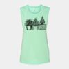 Bella + Canvas - Women's Flowy Scoop Muscle Tank - 8803 Thumbnail
