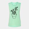 Bella + Canvas - Women's Flowy Scoop Muscle Tank - 8803 Thumbnail