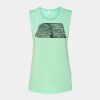 Bella + Canvas - Women's Flowy Scoop Muscle Tank - 8803 Thumbnail
