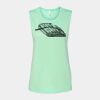 Bella + Canvas - Women's Flowy Scoop Muscle Tank - 8803 Thumbnail