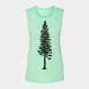 Bella + Canvas - Women's Flowy Scoop Muscle Tank - 8803 Thumbnail