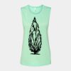 Bella + Canvas - Women's Flowy Scoop Muscle Tank - 8803 Thumbnail