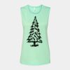 Bella + Canvas - Women's Flowy Scoop Muscle Tank - 8803 Thumbnail