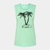 Bella + Canvas - Women's Flowy Scoop Muscle Tank - 8803 Thumbnail