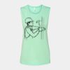 Bella + Canvas - Women's Flowy Scoop Muscle Tank - 8803 Thumbnail