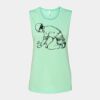 Bella + Canvas - Women's Flowy Scoop Muscle Tank - 8803 Thumbnail