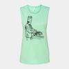 Bella + Canvas - Women's Flowy Scoop Muscle Tank - 8803 Thumbnail