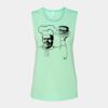 Bella + Canvas - Women's Flowy Scoop Muscle Tank - 8803 Thumbnail