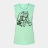 Bella + Canvas - Women's Flowy Scoop Muscle Tank - 8803 Thumbnail
