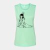 Bella + Canvas - Women's Flowy Scoop Muscle Tank - 8803 Thumbnail