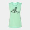 Bella + Canvas - Women's Flowy Scoop Muscle Tank - 8803 Thumbnail