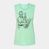 Bella + Canvas - Women's Flowy Scoop Muscle Tank - 8803 Thumbnail
