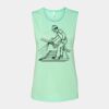 Bella + Canvas - Women's Flowy Scoop Muscle Tank - 8803 Thumbnail