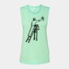 Bella + Canvas - Women's Flowy Scoop Muscle Tank - 8803 Thumbnail