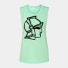 Bella + Canvas - Women's Flowy Scoop Muscle Tank - 8803 Thumbnail