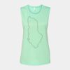 Bella + Canvas - Women's Flowy Scoop Muscle Tank - 8803 Thumbnail