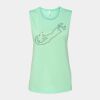 Bella + Canvas - Women's Flowy Scoop Muscle Tank - 8803 Thumbnail