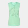 Bella + Canvas - Women's Flowy Scoop Muscle Tank - 8803 Thumbnail