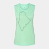 Bella + Canvas - Women's Flowy Scoop Muscle Tank - 8803 Thumbnail