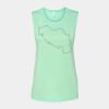 Bella + Canvas - Women's Flowy Scoop Muscle Tank - 8803 Thumbnail