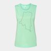 Bella + Canvas - Women's Flowy Scoop Muscle Tank - 8803 Thumbnail