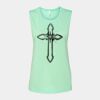 Bella + Canvas - Women's Flowy Scoop Muscle Tank - 8803 Thumbnail