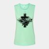 Bella + Canvas - Women's Flowy Scoop Muscle Tank - 8803 Thumbnail