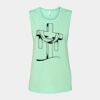 Bella + Canvas - Women's Flowy Scoop Muscle Tank - 8803 Thumbnail