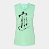 Bella + Canvas - Women's Flowy Scoop Muscle Tank - 8803 Thumbnail